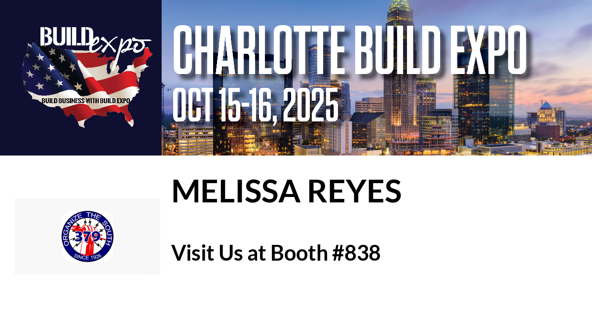 Featured image for “Melissa Reyes invites you to Charlotte Build Expo”
