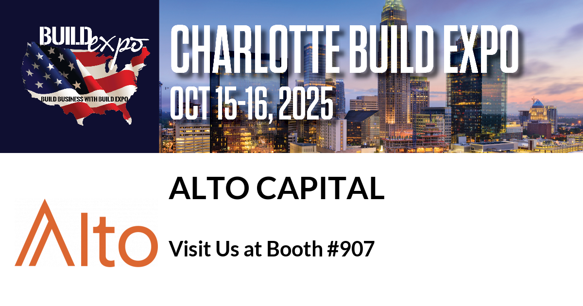Featured image for “Alto Capital invites you to Charlotte Build Expo”
