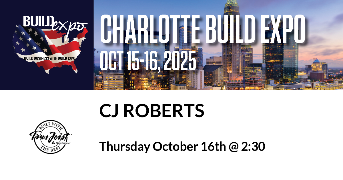 Featured image for “Engineered Wood Products in Mid-Rise Structures at the Charlotte Build Expo in Room E216C”
