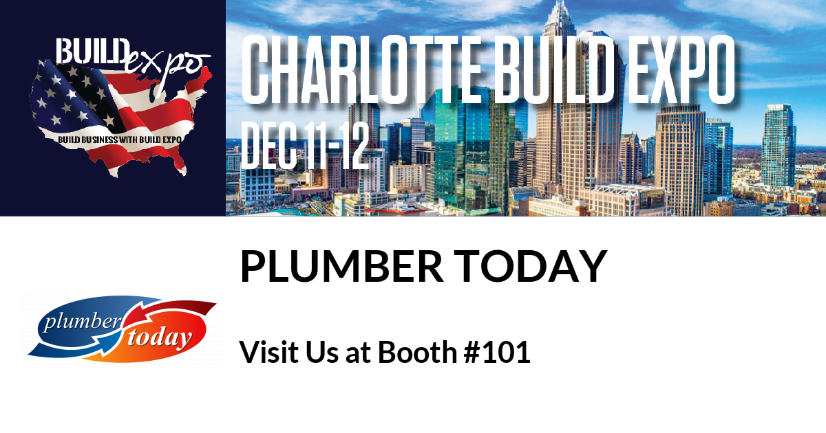 Featured image for “Plumber Today invites you to Charlotte Build Expo, Dec. 11-12”