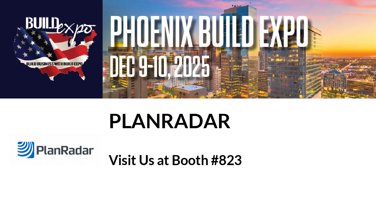 Featured image for “PlanRadar invites you to Phoenix Build Expo”