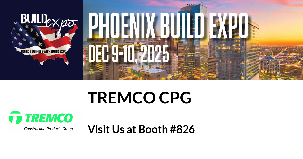 Featured image for “Tremco CPG invites you to Phoenix Build Expo”
