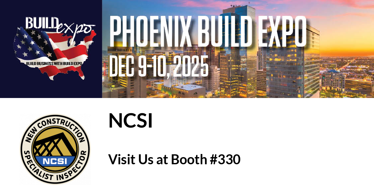 Featured image for “NCSI invites you to Phoenix Build Expo”