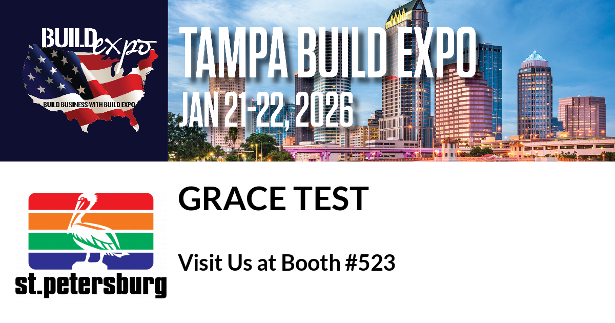 Featured image for “Grace test invites you to Tampa Build Expo”