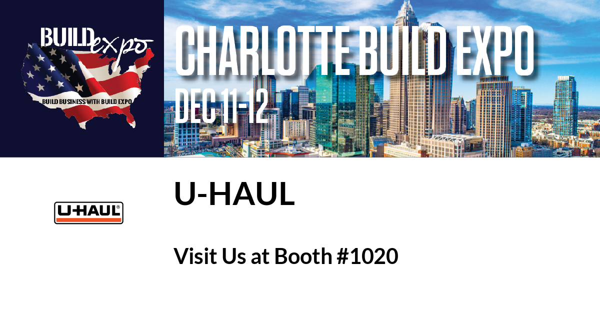 Featured image for “U-Haul invites you to Charlotte Build Expo, Dec. 11-12”