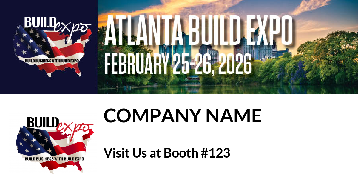 Featured image for “Company Name invites you to Atlanta Build Expo”