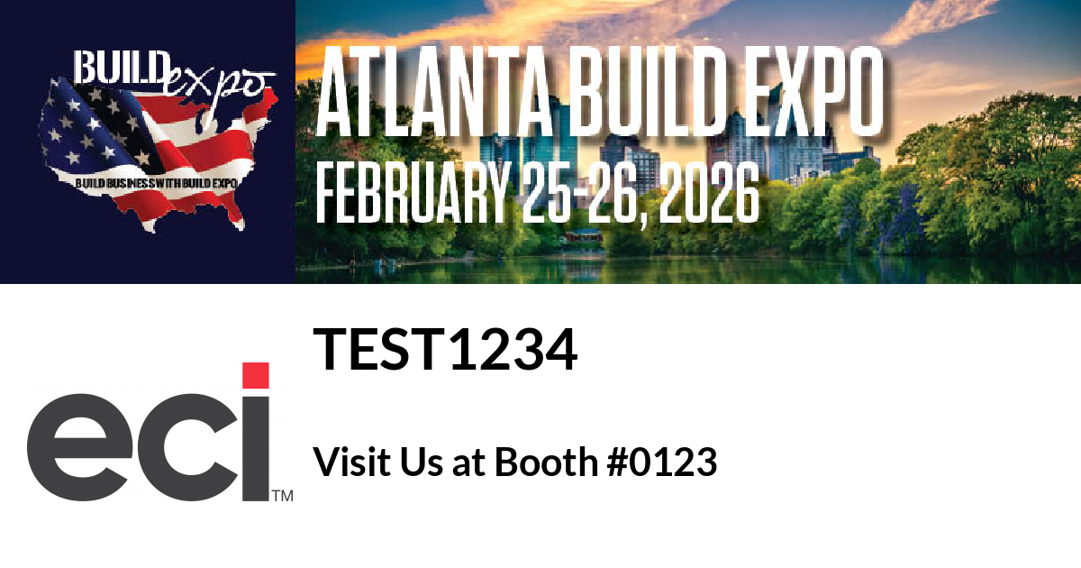 Featured image for “Test1234 invites you to Atlanta Build Expo”