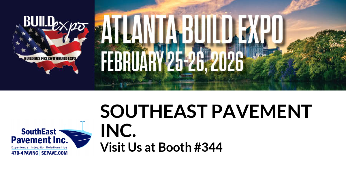 Featured image for “SouthEast Pavement
Inc. invites you to Atlanta Build Expo”