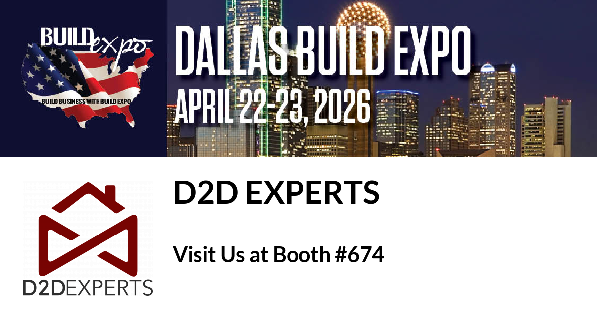 Featured image for “D2D Experts invites you to Dallas Build Expo”