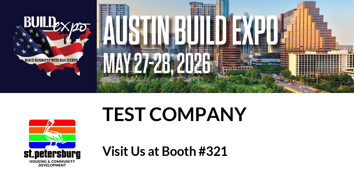 Featured image for “Test Company invites you to Austin Build Expo”