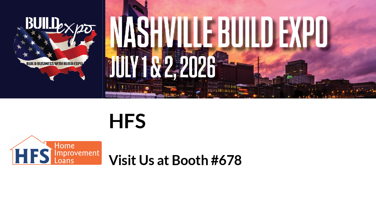 Featured image for “HFS invites you to Nashville Build Expo”