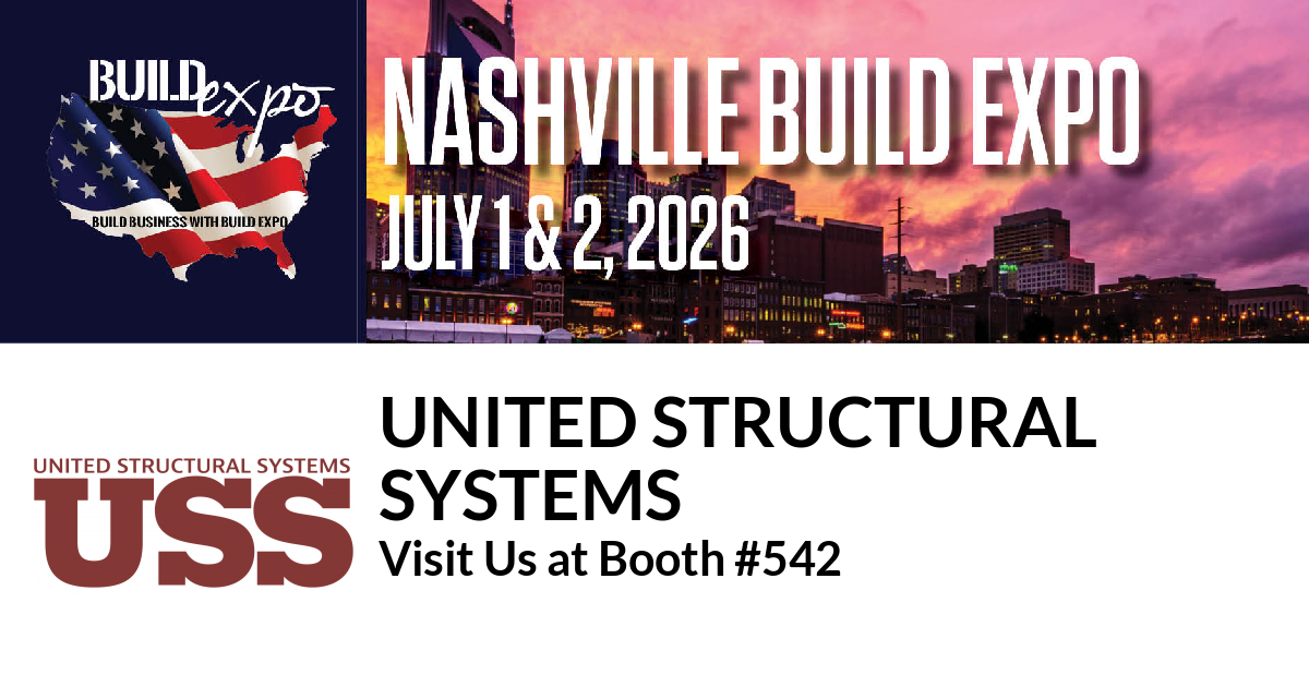 Featured image for “UNITED STRUCTURAL
SYSTEMS invites you to Nashville Build Expo”