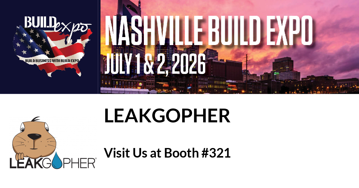 Featured image for “LeakGopher invites you to Nashville Build Expo”