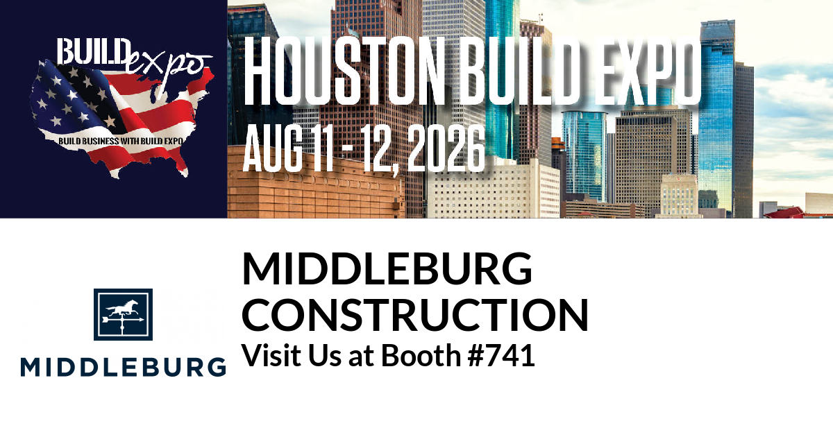 Featured image for “Middleburg
Construction invites you to Houston Build Expo”
